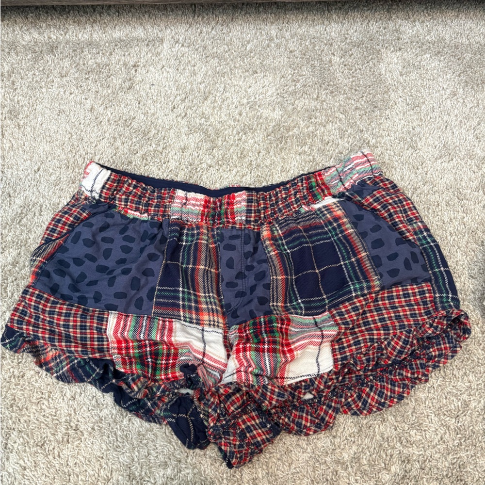 Aerie Multicolor Plaid Shorts